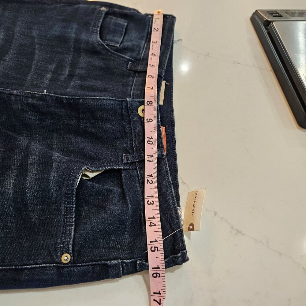 NEW Anthropologie's Pilcro Demilune Boot Jeans Size 31 Darker Wash Cowgirl - Picture 12 of 16